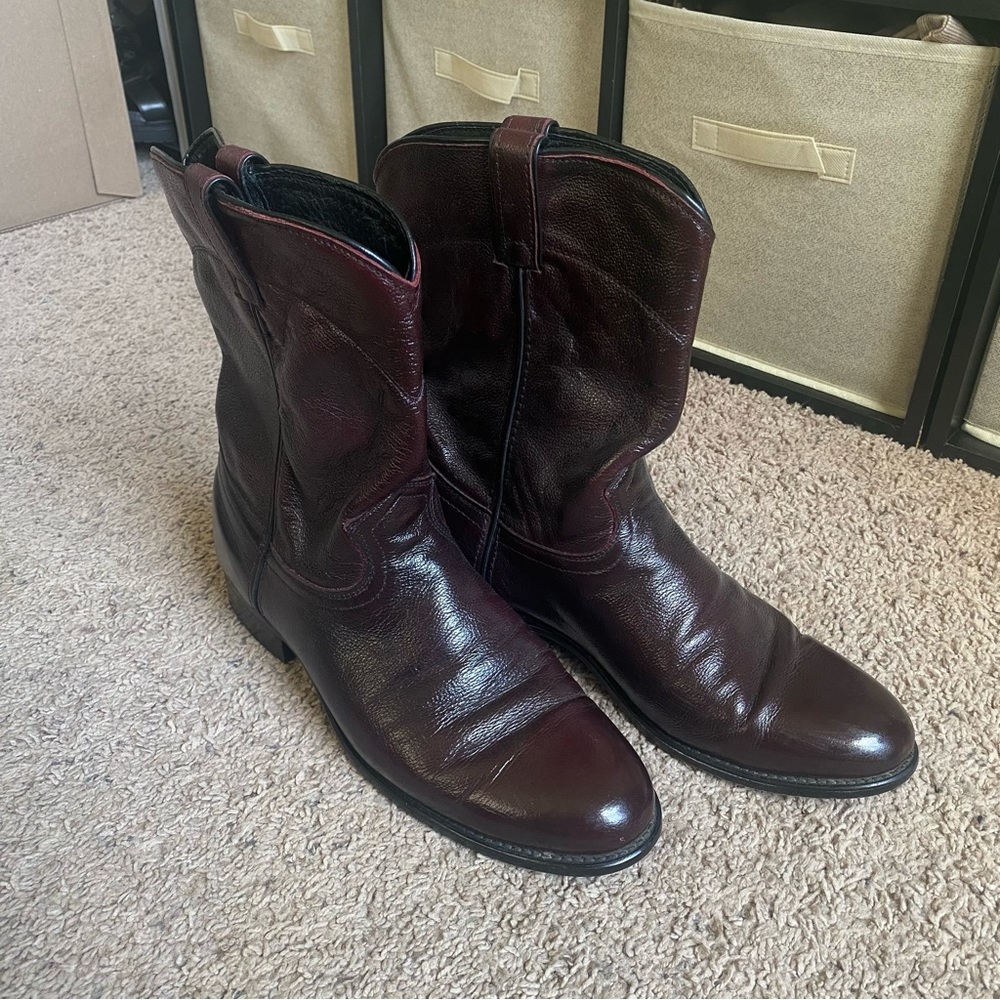 Mens J. Chisholm Cowboy Boots Size 10